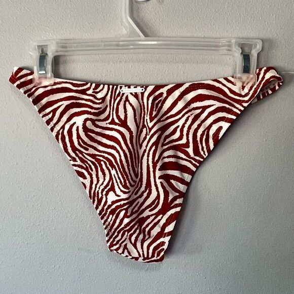 Kendall & Kylie Rust Abstract Tiger Bikini Bottom Size M  NWT! - Picture 2 of 6